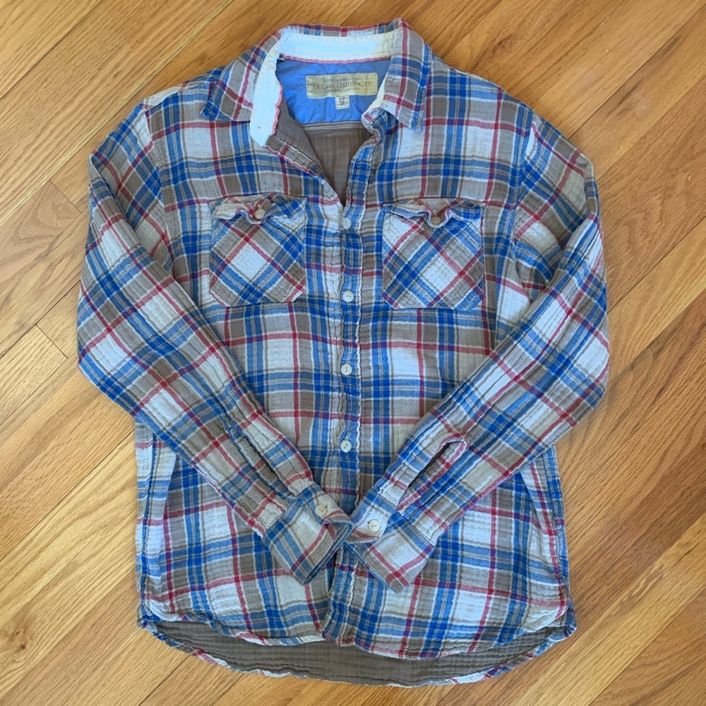 J.A.C.H.S. Clothing Co Men Plaid Shirt - Size M